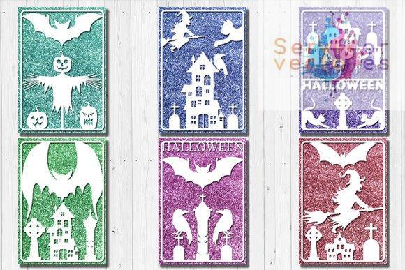 Bundle de Tarjetas de Halloween Paper Cut