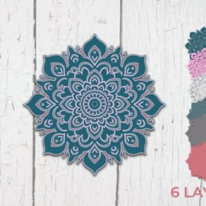 Mandala Multicapa – Diseño Detallado y Elegante