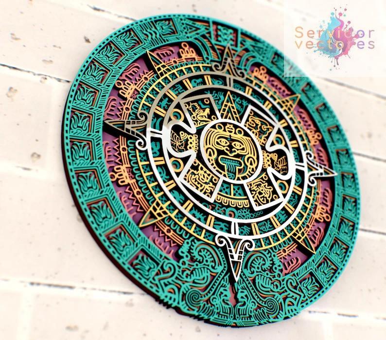 Calendario Azteca – Arte y Cultura Ancestral -ETSY - ETSY -ETSY - Imagen 2