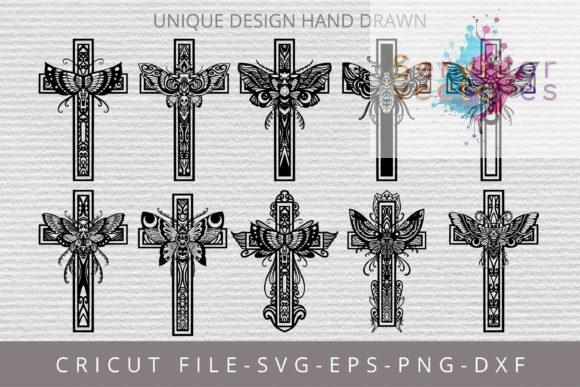 Cruces con Diseño de Mariposa