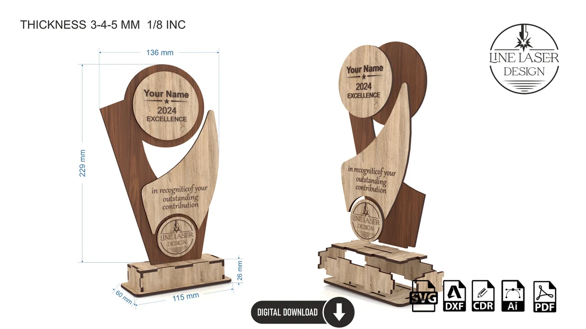 Pack de 3 Trofeos - ETSY - Imagen 2