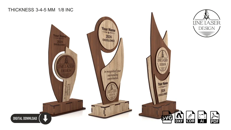 Pack de 3 Trofeos - ETSY - Imagen 6