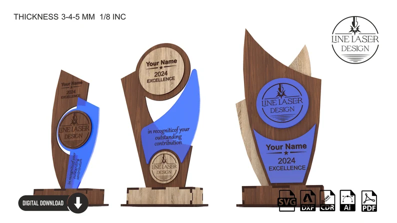 Pack de 3 Trofeos - ETSY - Imagen 5