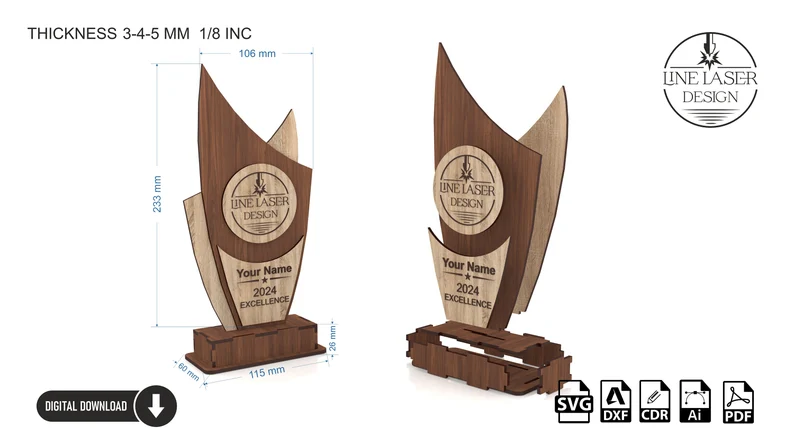 Pack de 3 Trofeos - ETSY - Imagen 4