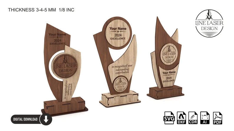 Pack de 3 Trofeos - ETSY - Imagen 3
