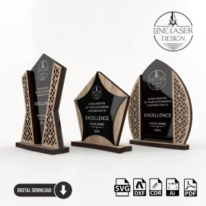 Pack de 3 Trofeos de Diseño Exclusivo - ETSY