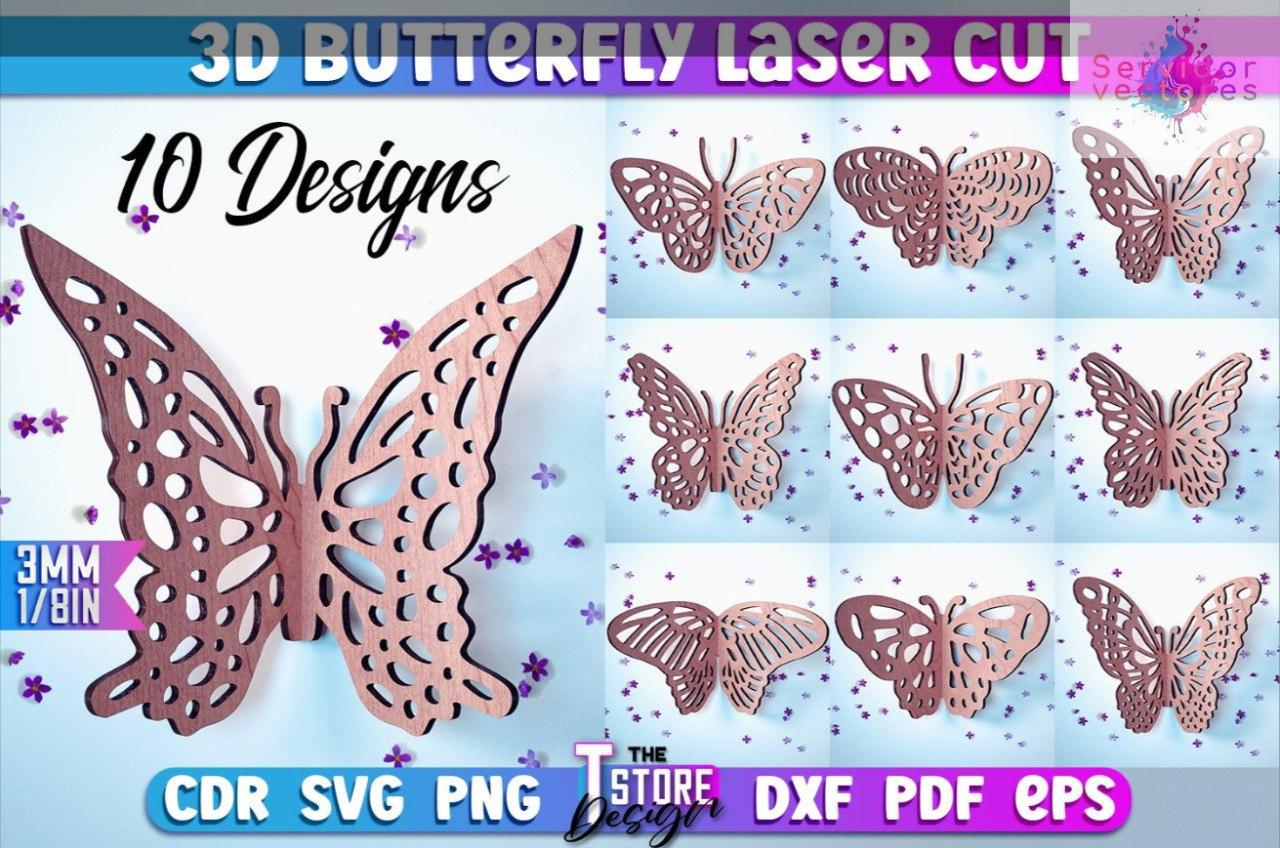 Bundle de Mariposas 3D – Elegancia en Movimiento
