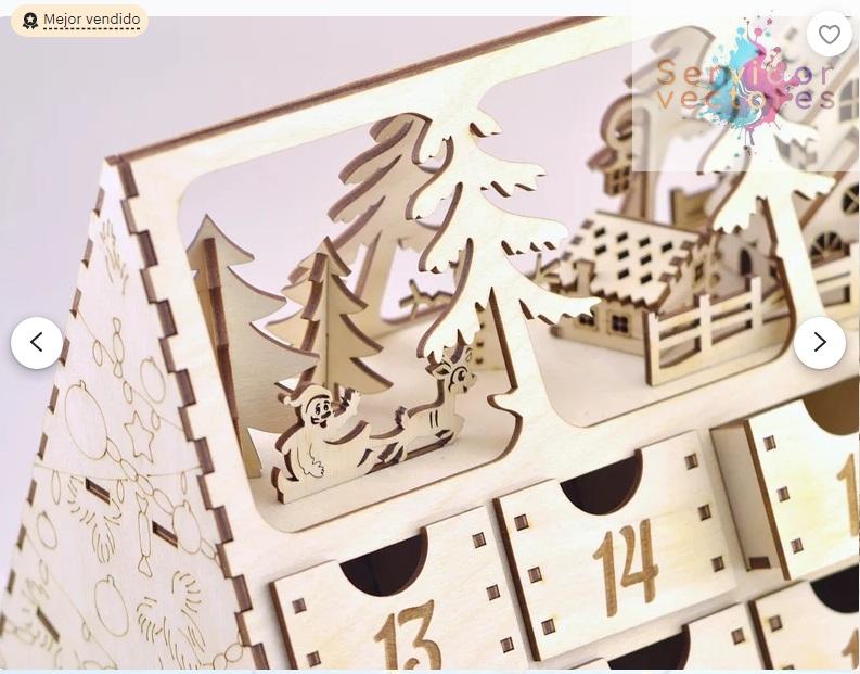 Calendario_de_Adviento_en_forma_de_arbol_navidad - Imagen 4