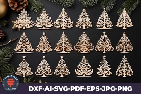 Bundle de Diseños de Árboles de Navidad 🎄✨
