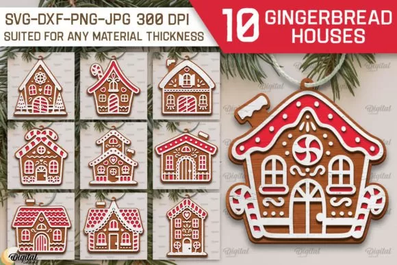 Bundle de Casas de Pan de Jengibre 🍪🎄