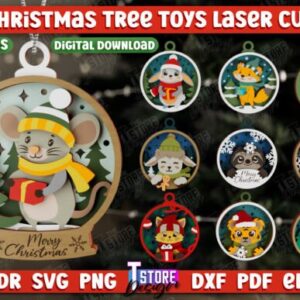 Adornos Colgantes para Árbol de Navidad
