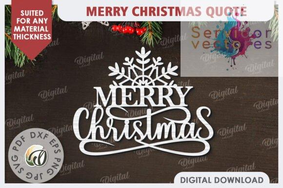 Cartel "Merry Christmas" para Corte Láser