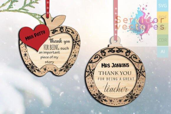 Adorno Navideño para Profesora