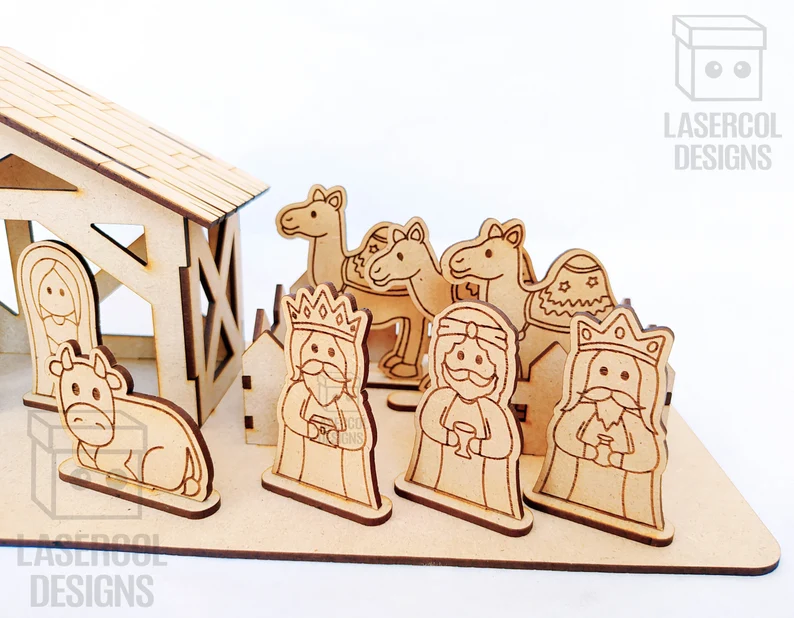 Escena de Nacimiento - PESEBRE – ETSY - Imagen 4