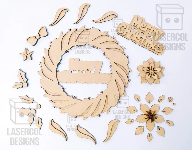 Corona Navideña – ETSY - Imagen 6