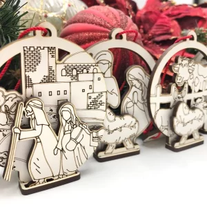 Set de 6 Adornos Navideños Ranurados - ETSY - ETSY - ETSY