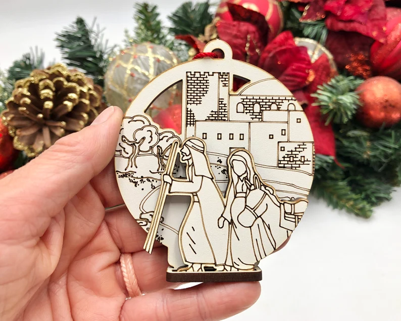 Set de 6 Adornos Navideños Ranurados - ETSY - ETSY - ETSY - Imagen 5