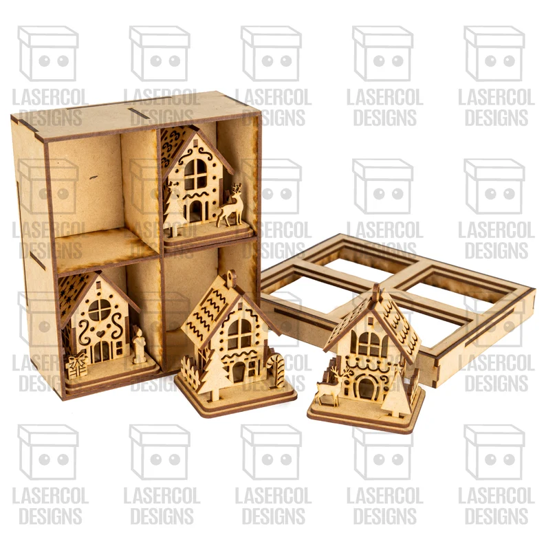 Bundle de Cajas de Casas Navideñas para Adornos – ETSY - ETSY - ETSY - Imagen 4