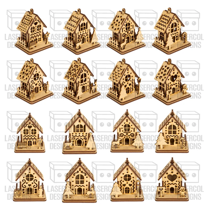 Bundle de Cajas de Casas Navideñas para Adornos – ETSY - ETSY - ETSY - Imagen 8