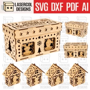 Christmas Houses with Box Set 1 - ETSY - ETSY