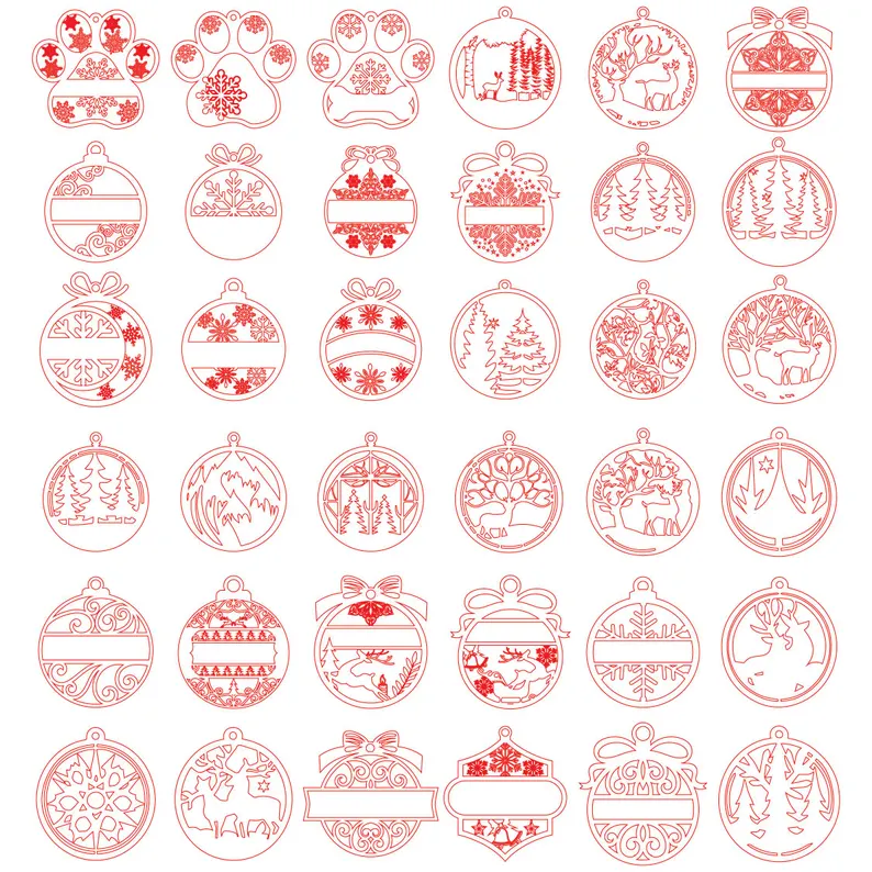 36 Adornos Navideños BUNDLE – ETSY - ETSY - Imagen 4