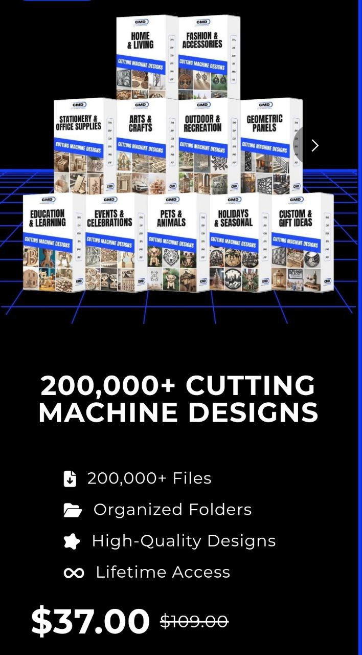 Mega Bundle de 200,000 Archivos de Corte – 12 GB de archivos
