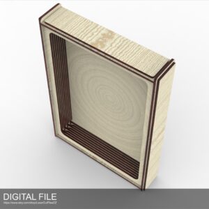 la caja de una lightbox A4 de 8 capas