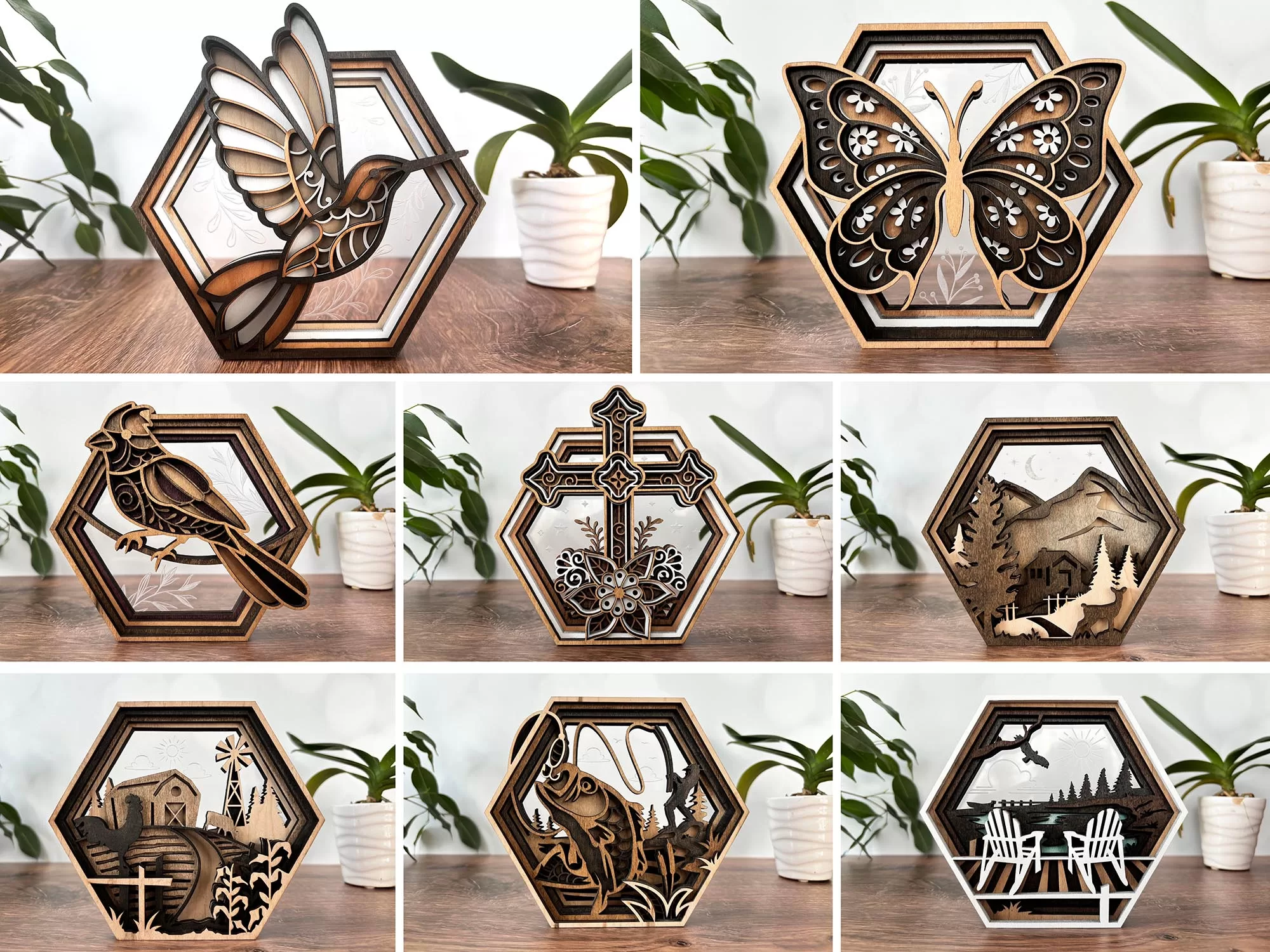 📦✨ Bundle de 8 Diseños de Cajas Hexagonales Multicapa - ETSY - ETSY - Imagen 12