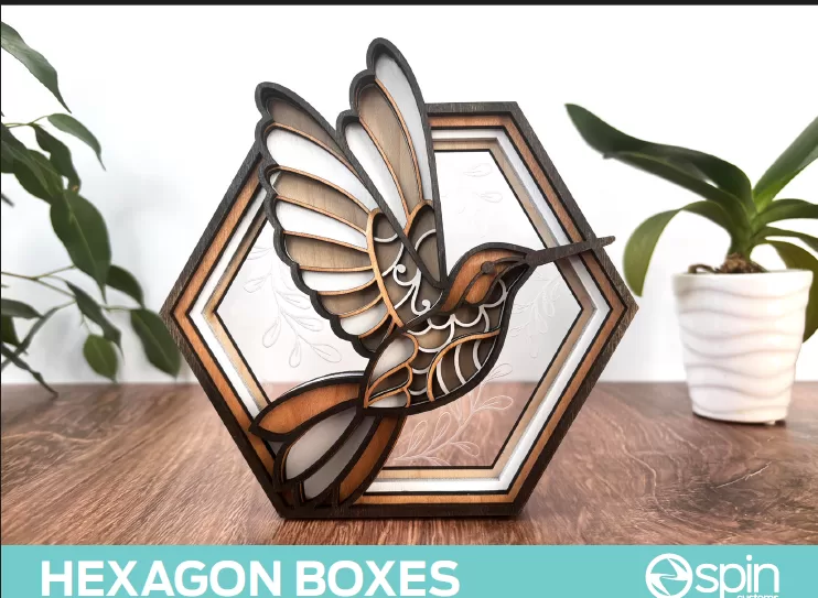 📦✨ Bundle de 8 Diseños de Cajas Hexagonales Multicapa - ETSY - ETSY