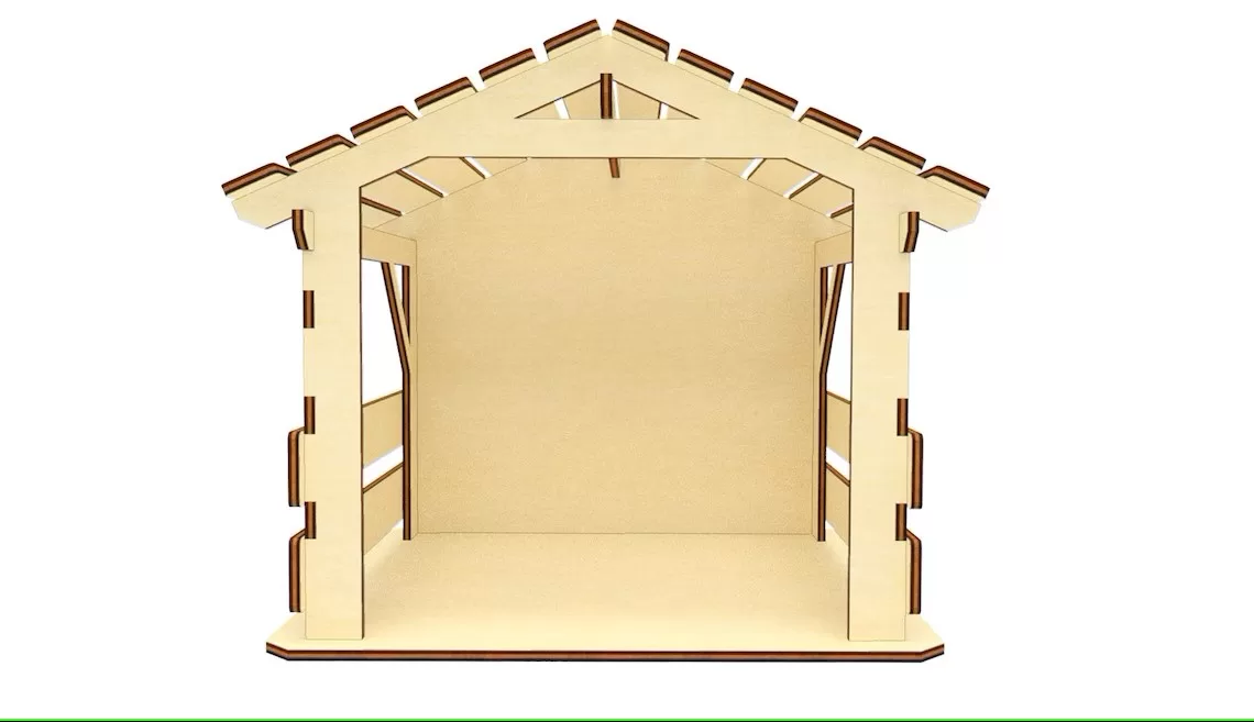 🎄 Granero Navideño para Pesebre - Diseño Exclusivo y Encantador ✨ - Imagen 4