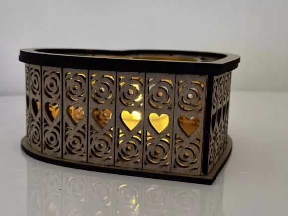 🕯️ Corazón Porta Vela para el Día de los Enamorados ❤️ - Imagen 2