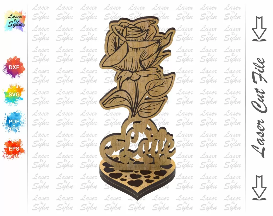 🌹✨ Flor de San Valentín - Archivo de Corte ✨🌹 - Imagen 2