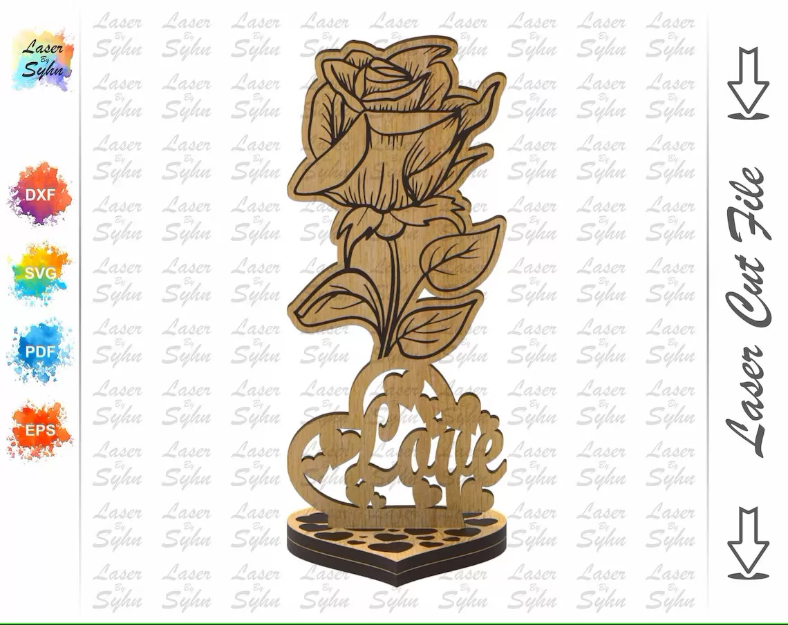 🌹✨ Flor de San Valentín - Archivo de Corte ✨🌹 - Imagen 3