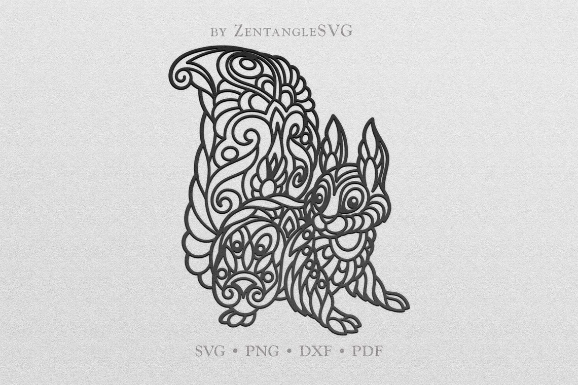 🐿️ Ardilla Mandala – Diseño en 1 Capa para Corte Láser ✨ - ETSY