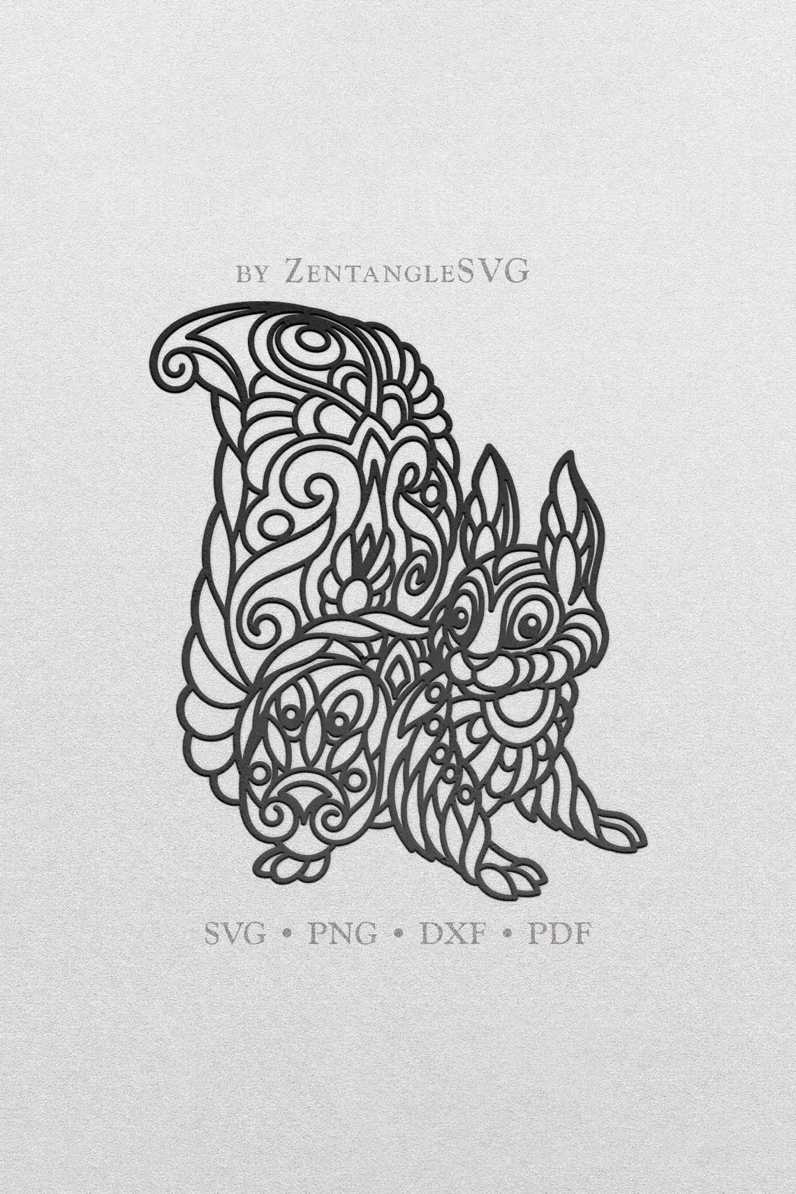 🐿️ Ardilla Mandala – Diseño en 1 Capa para Corte Láser ✨ - ETSY - Imagen 2
