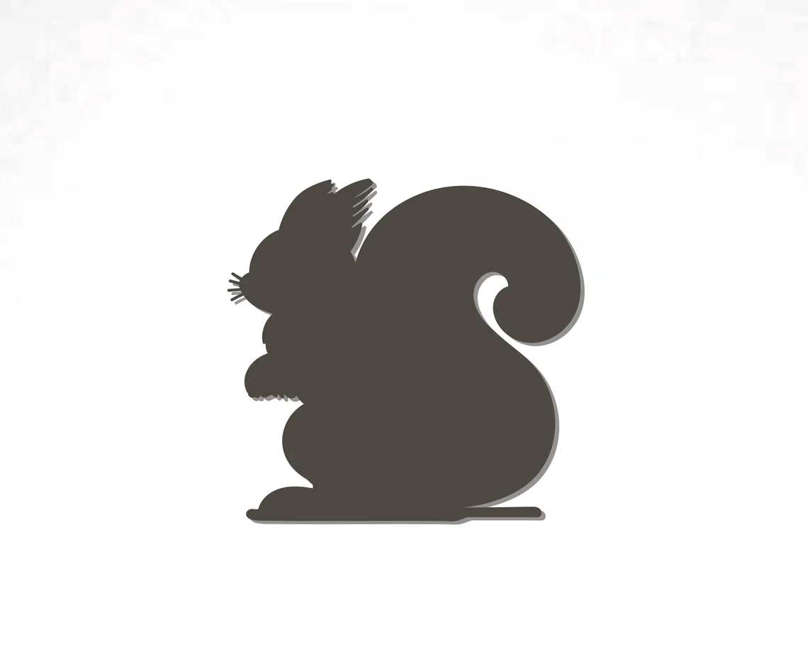 🖼️ Cuadro Colgante Multicapa de Ardilla 🐿️✨ - ETSY - Imagen 3