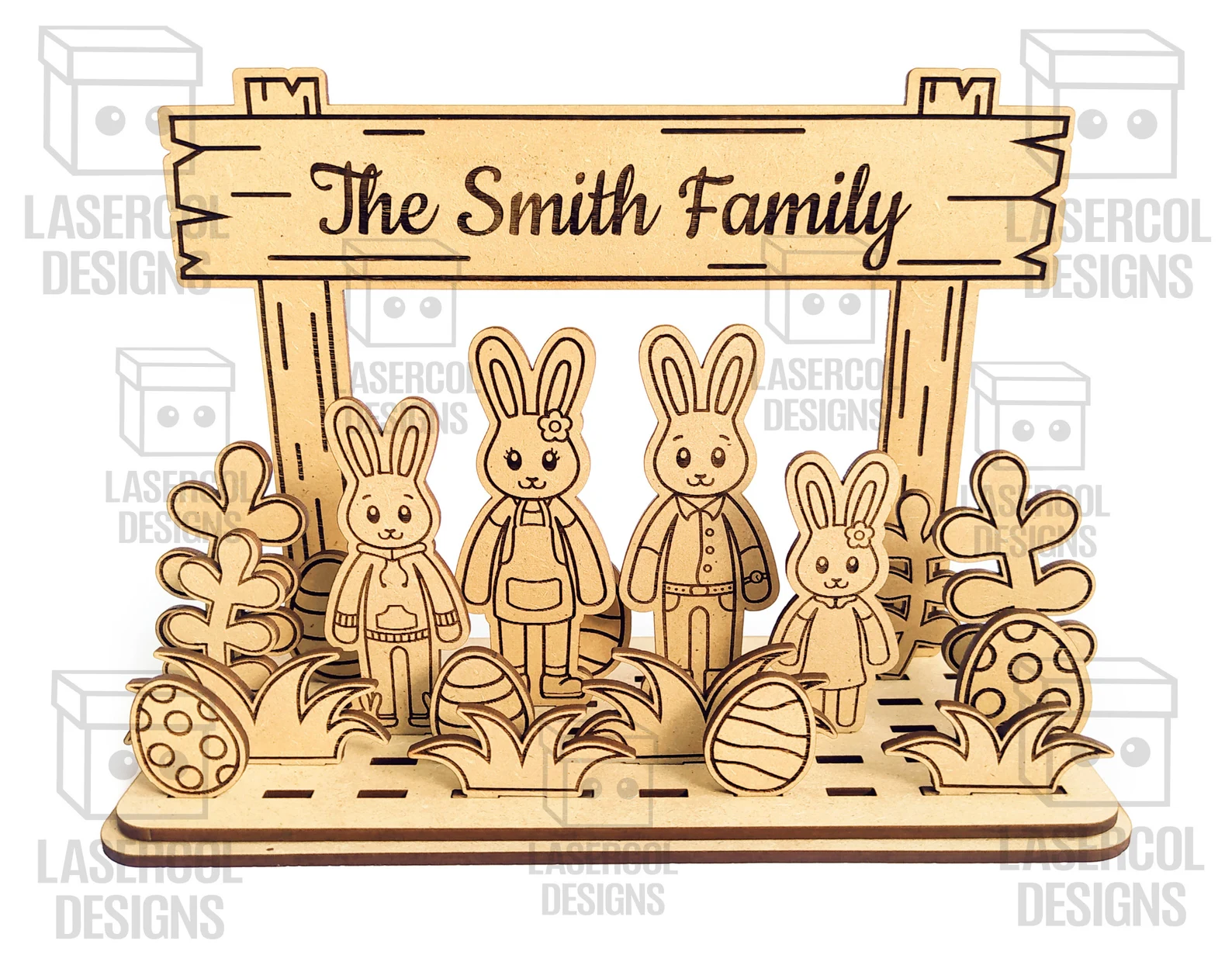 🐰🏡 Diorama Familiar de Conejos de Pascua – 15 Diseños Exclusivos ✨ ETSY - Imagen 4
