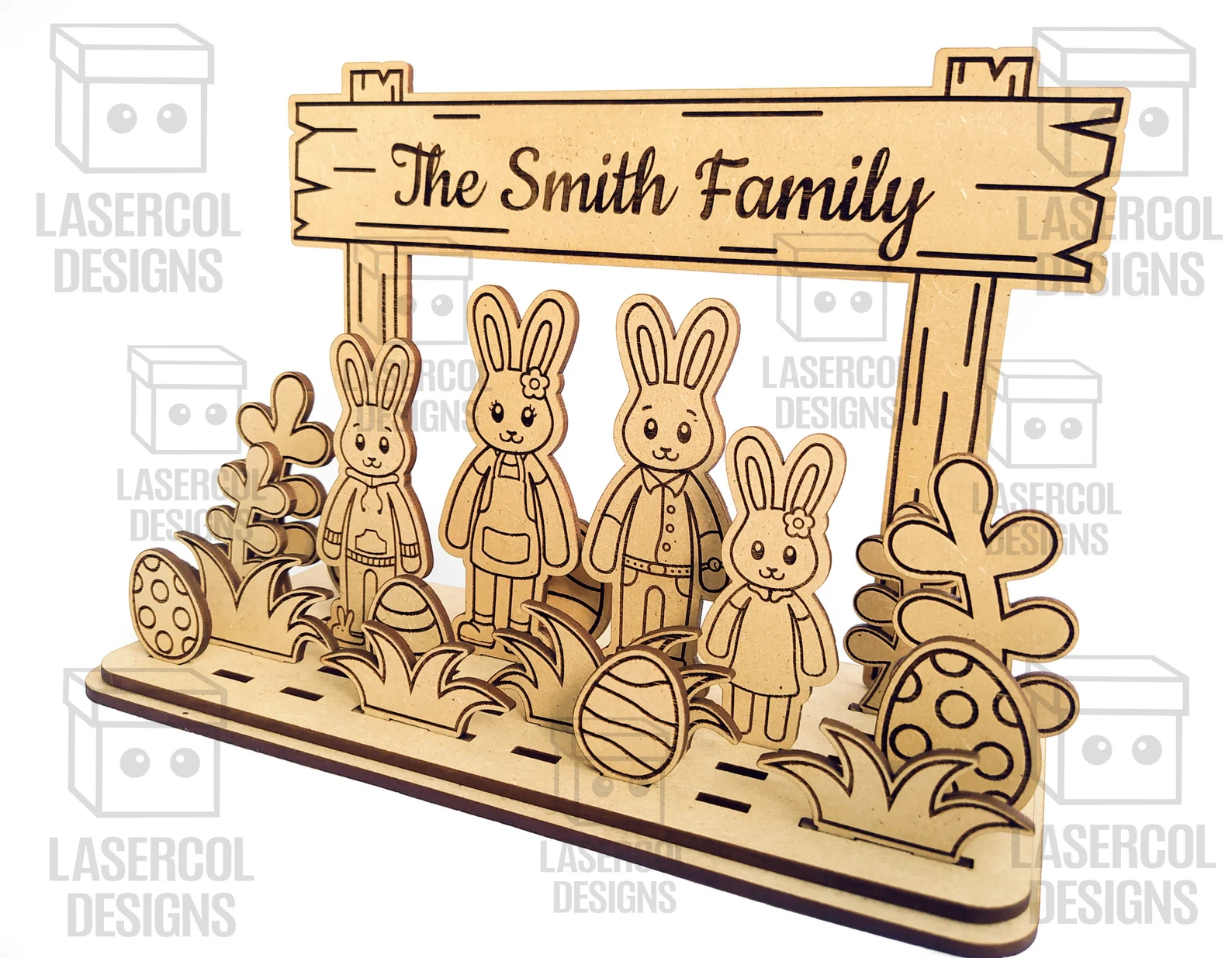 🐰🏡 Diorama Familiar de Conejos de Pascua – 15 Diseños Exclusivos ✨ ETSY - Imagen 2