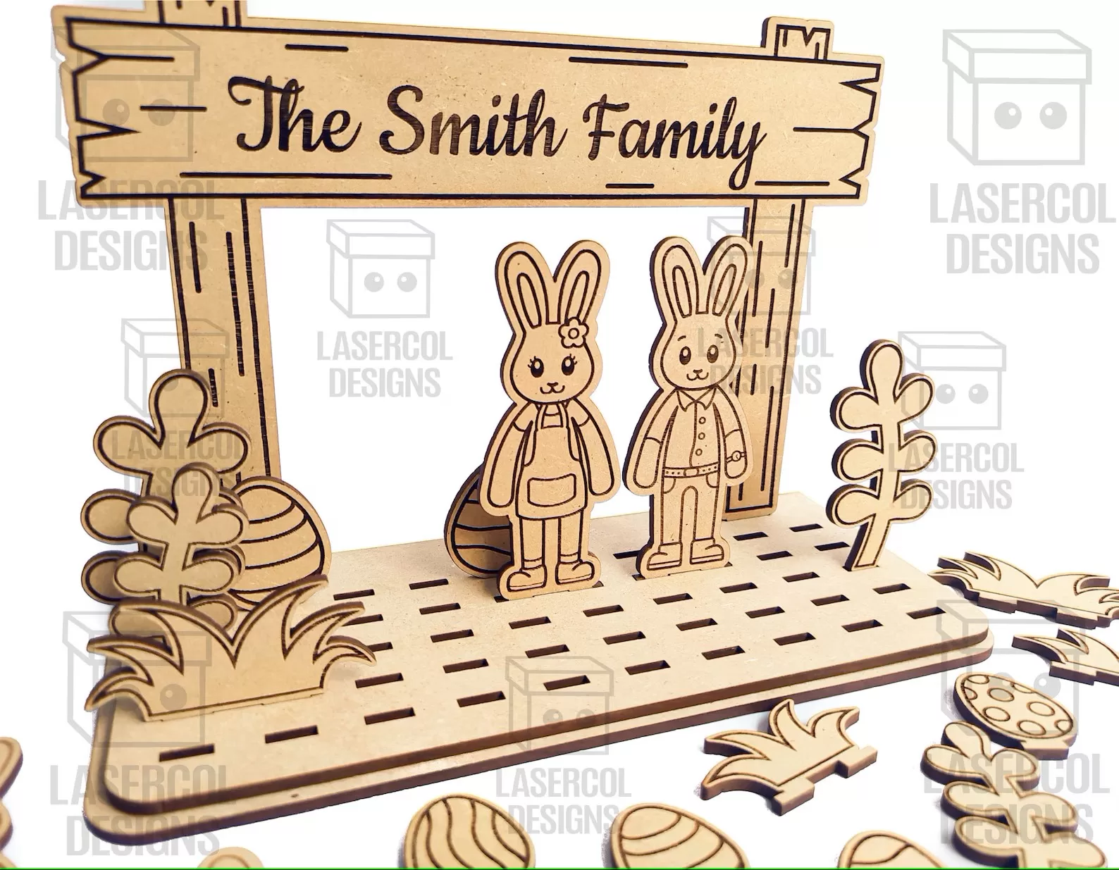 🐰🏡 Diorama Familiar de Conejos de Pascua – 15 Diseños Exclusivos ✨ ETSY - Imagen 5