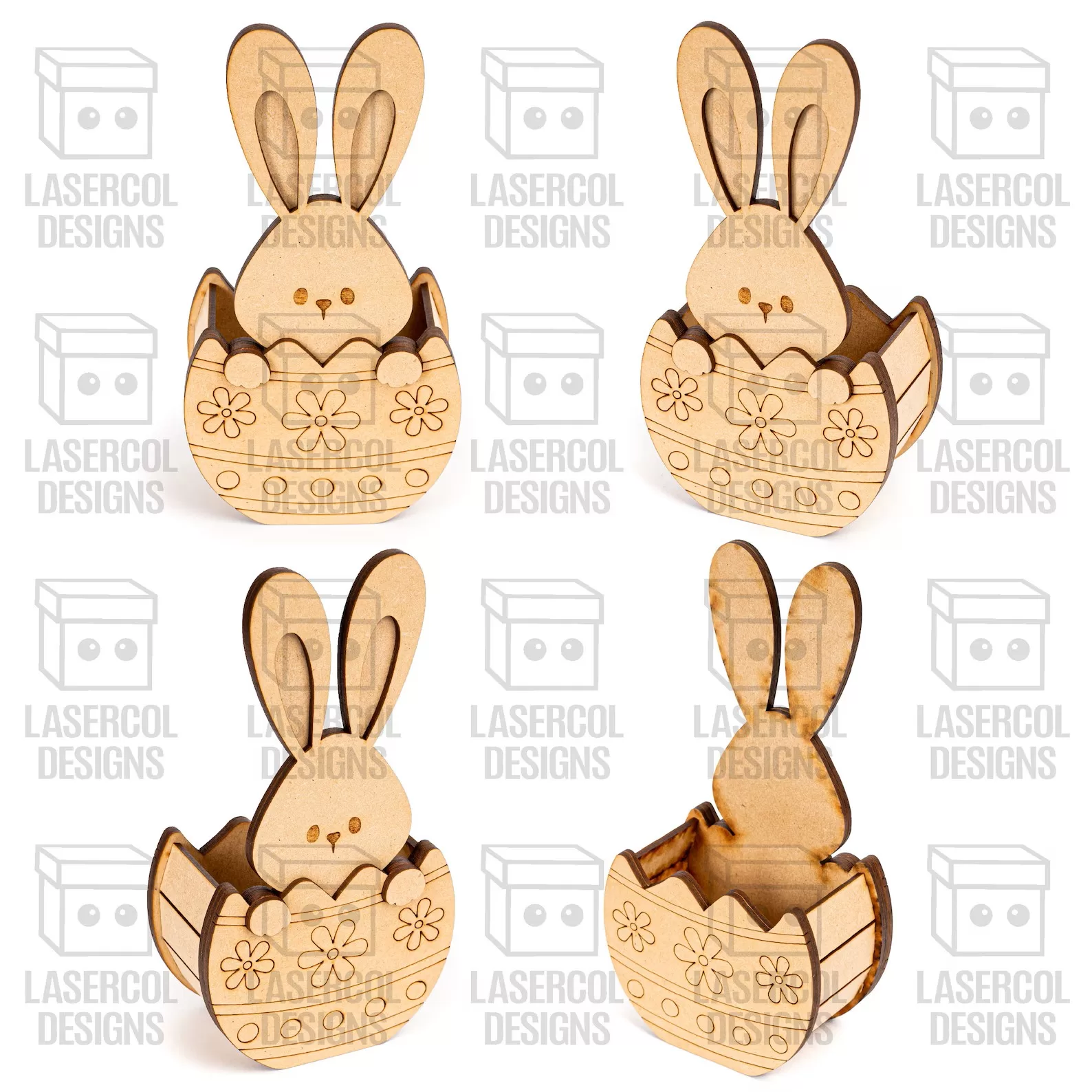 🐰🥚 Cesta de Huevos de Conejito de Pascua – 5 Estilos Exclusivos ✨ - Imagen 2