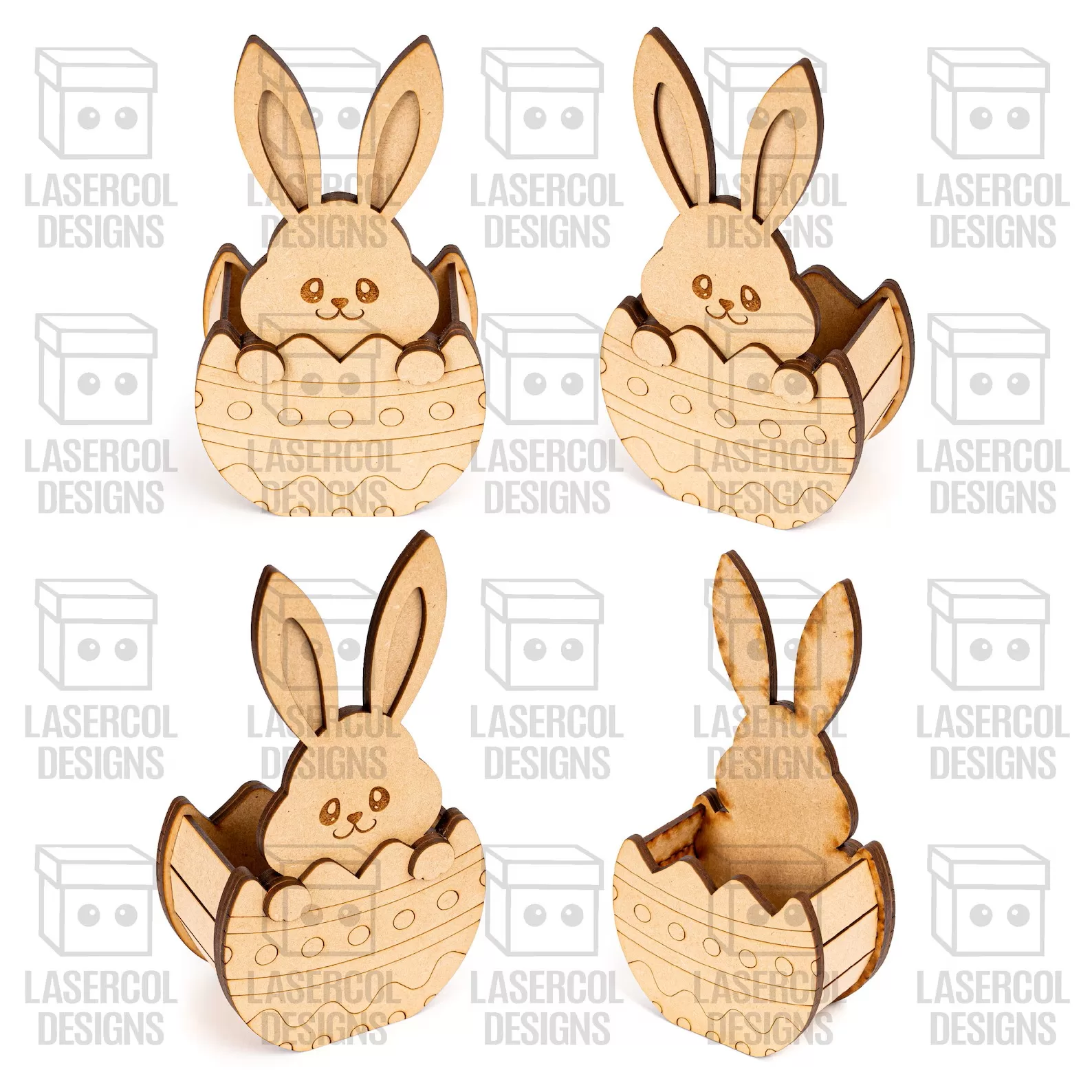 🐰🥚 Cesta de Huevos de Conejito de Pascua – 5 Estilos Exclusivos ✨ - Imagen 3