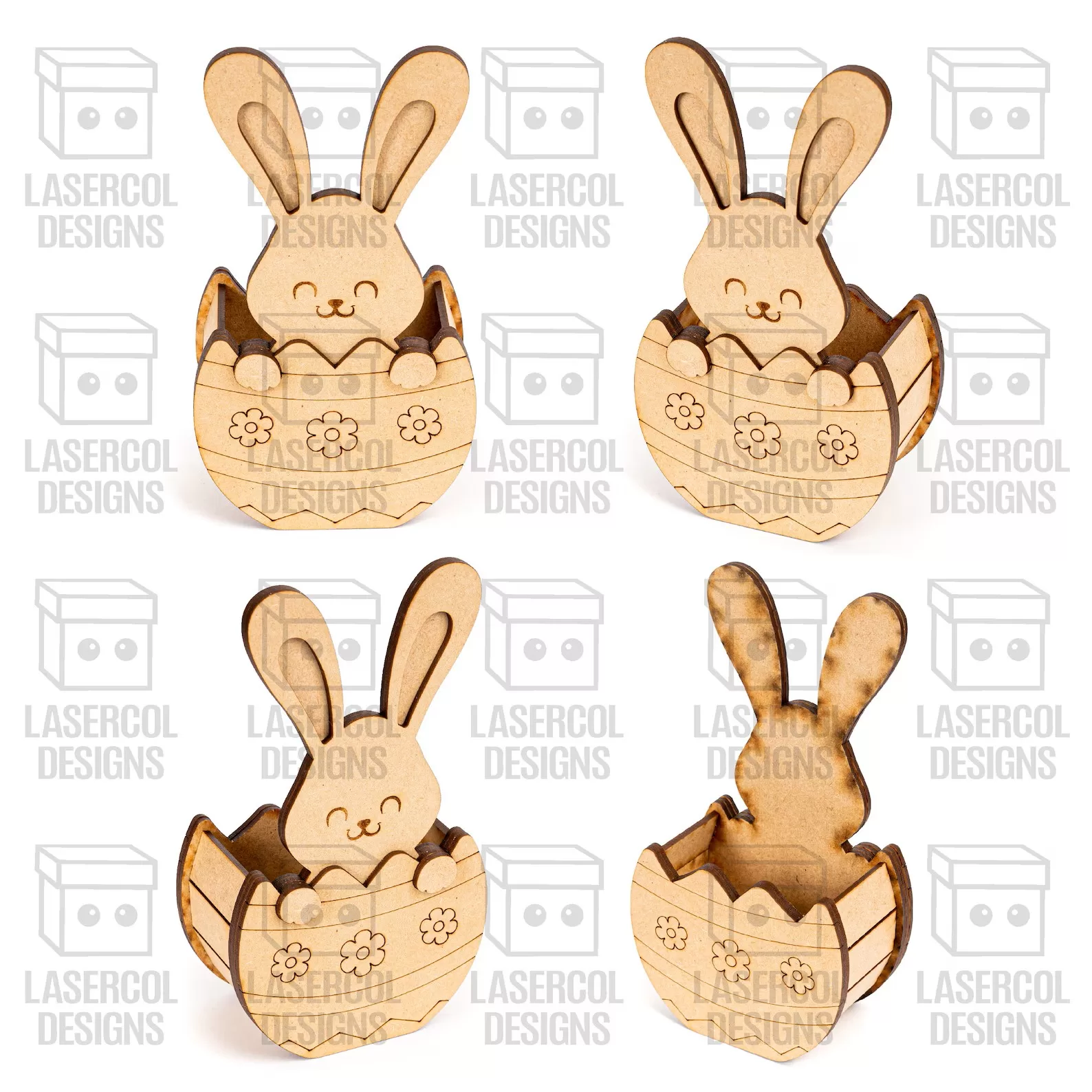 🐰🥚 Cesta de Huevos de Conejito de Pascua – 5 Estilos Exclusivos ✨ - Imagen 4
