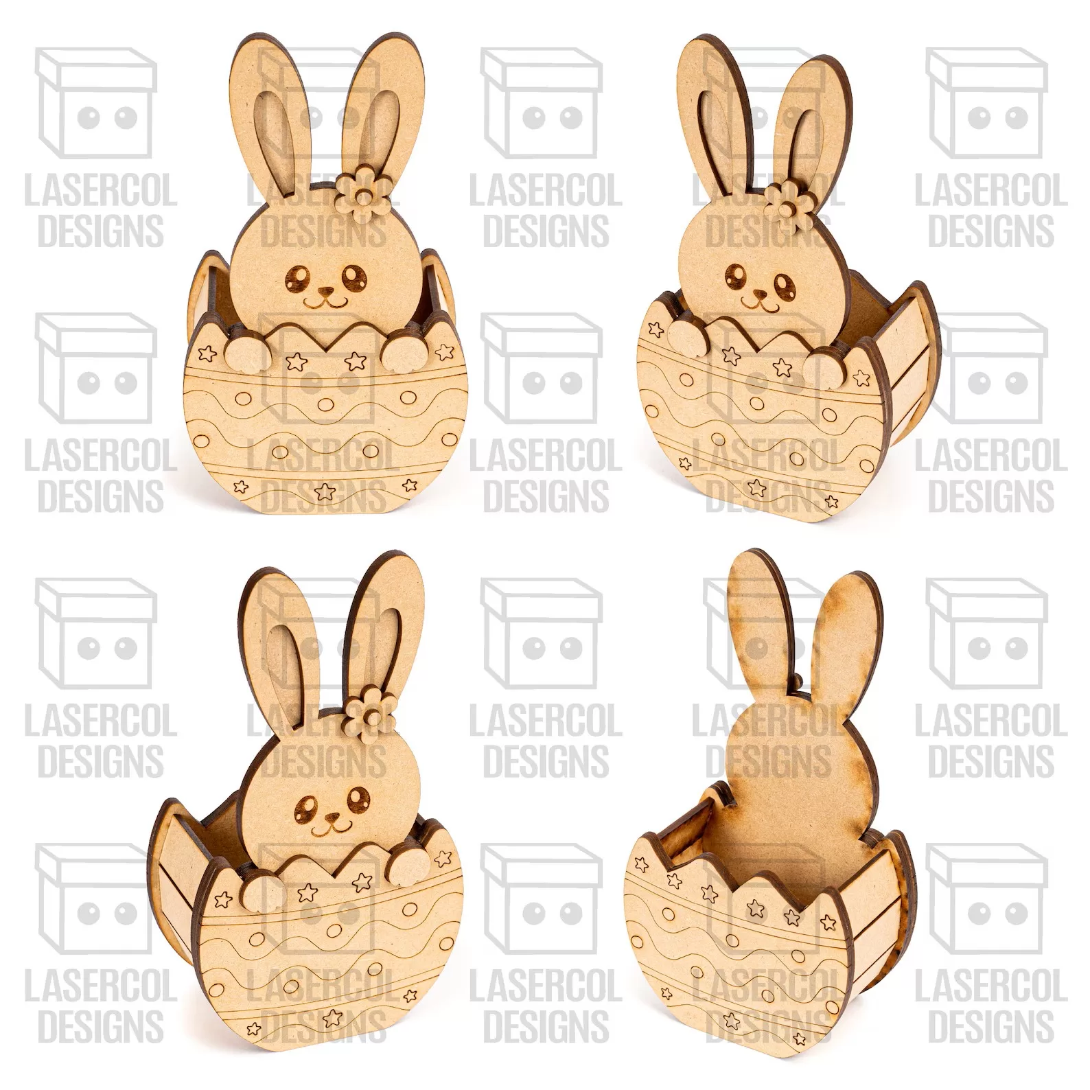🐰🥚 Cesta de Huevos de Conejito de Pascua – 5 Estilos Exclusivos ✨ - Imagen 5