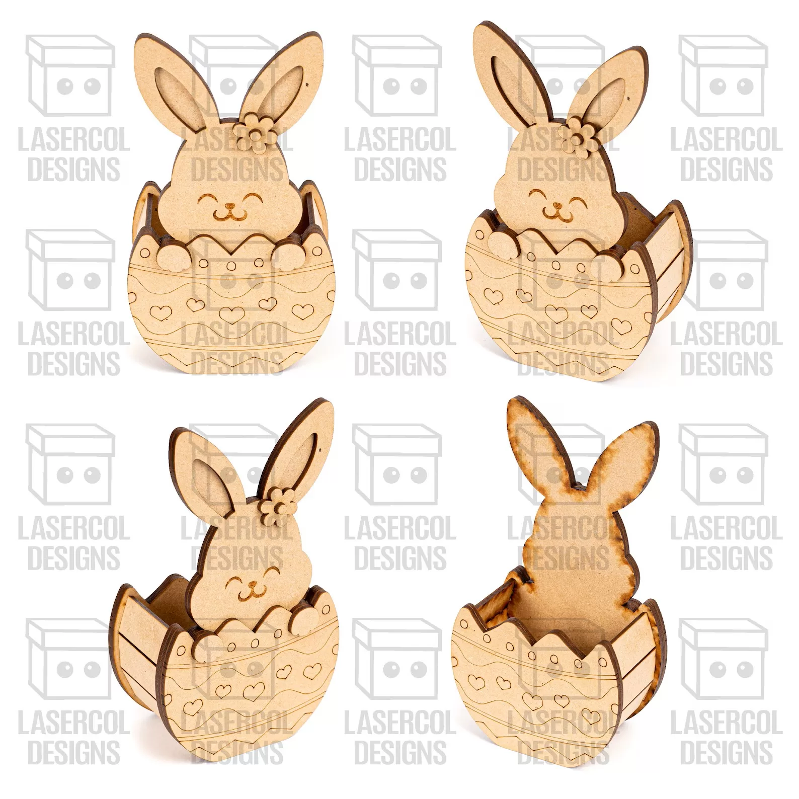 🐰🥚 Cesta de Huevos de Conejito de Pascua – 5 Estilos Exclusivos ✨ - Imagen 6