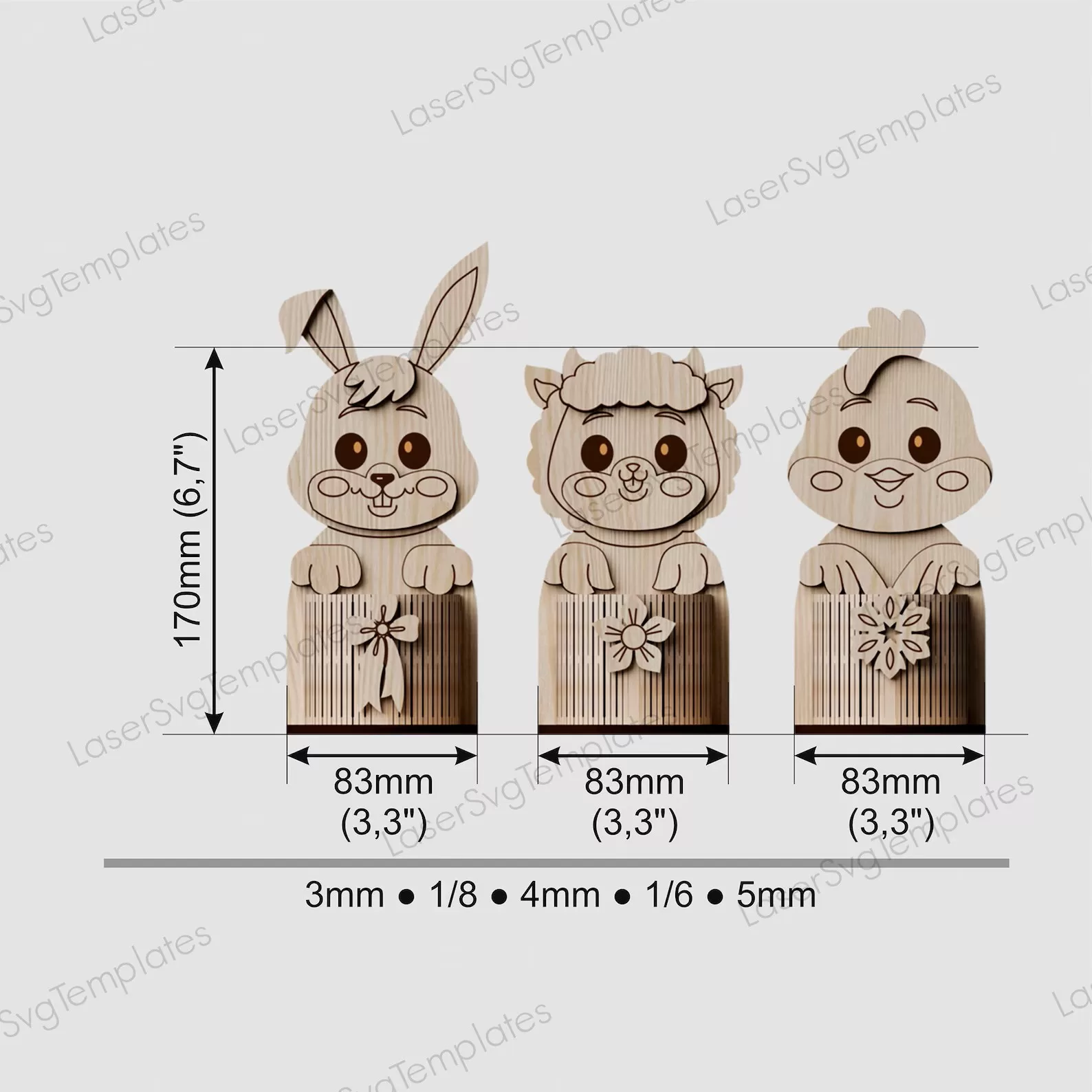 🐰🥚 Soporte para Huevo de Pascua con Forma de Conejo – Diseño Encantador ✨ - Imagen 3