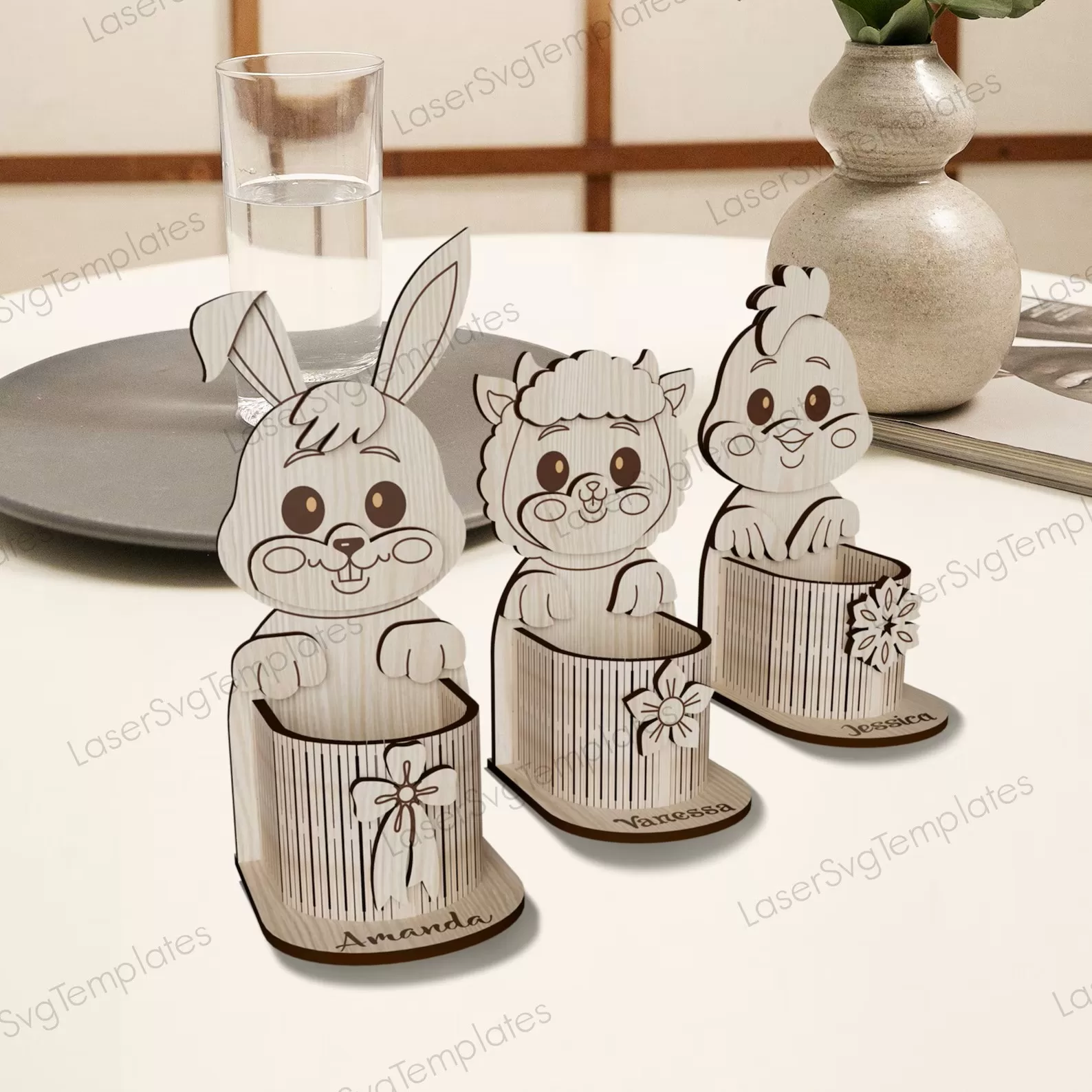 🐰🥚 Soporte para Huevo de Pascua con Forma de Conejo – Diseño Encantador ✨ - Imagen 2