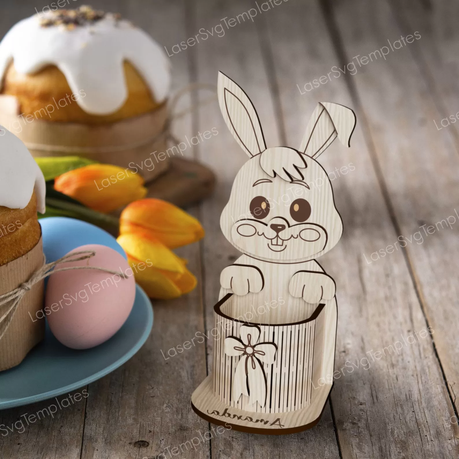 🐰🥚 Soporte para Huevo de Pascua con Forma de Conejo – Diseño Encantador ✨ - Imagen 5