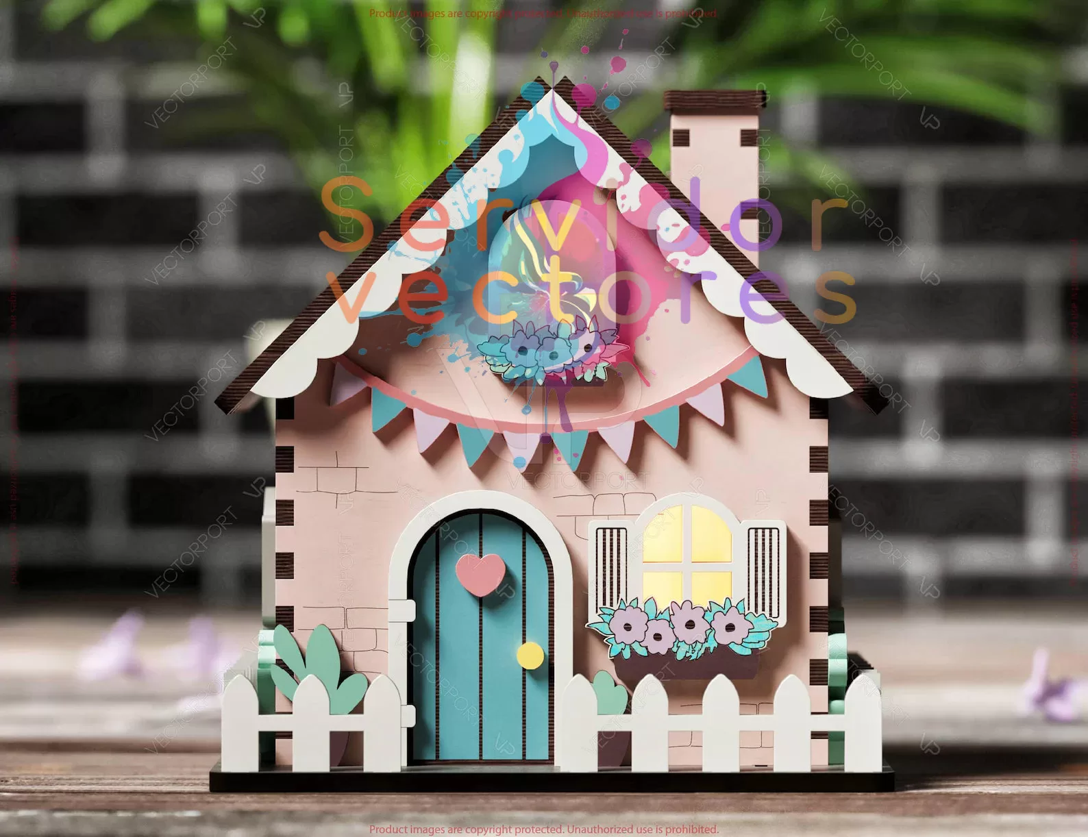 🏘️🌷 Casa de Pueblo en Miniatura con Jardín – Diseño Detallado y Encantador ✨🌿 - Imagen 2