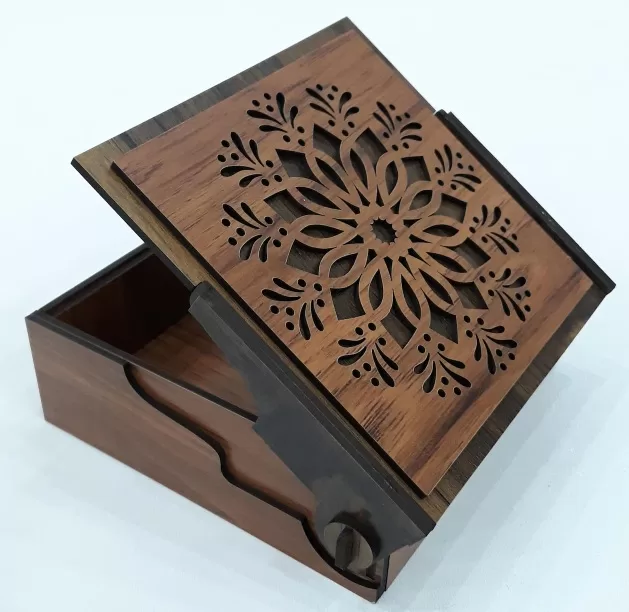 🎁🪵 Caja de Regalo Cortada con Láser – Diseño en 2 Tamaños ✂️📦