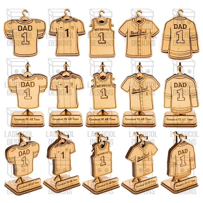 🏆👕 Trofeo Deportivo con Placa y Camiseta – Diseño para Corte Láser ✨⚽ - ETSY - Imagen 2
